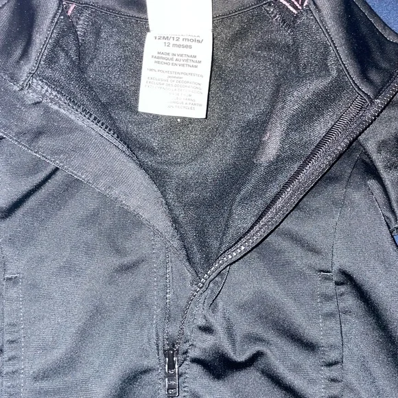 Adidas kids Black Tracksuit with Pink Stripes - Picture 10 of 10